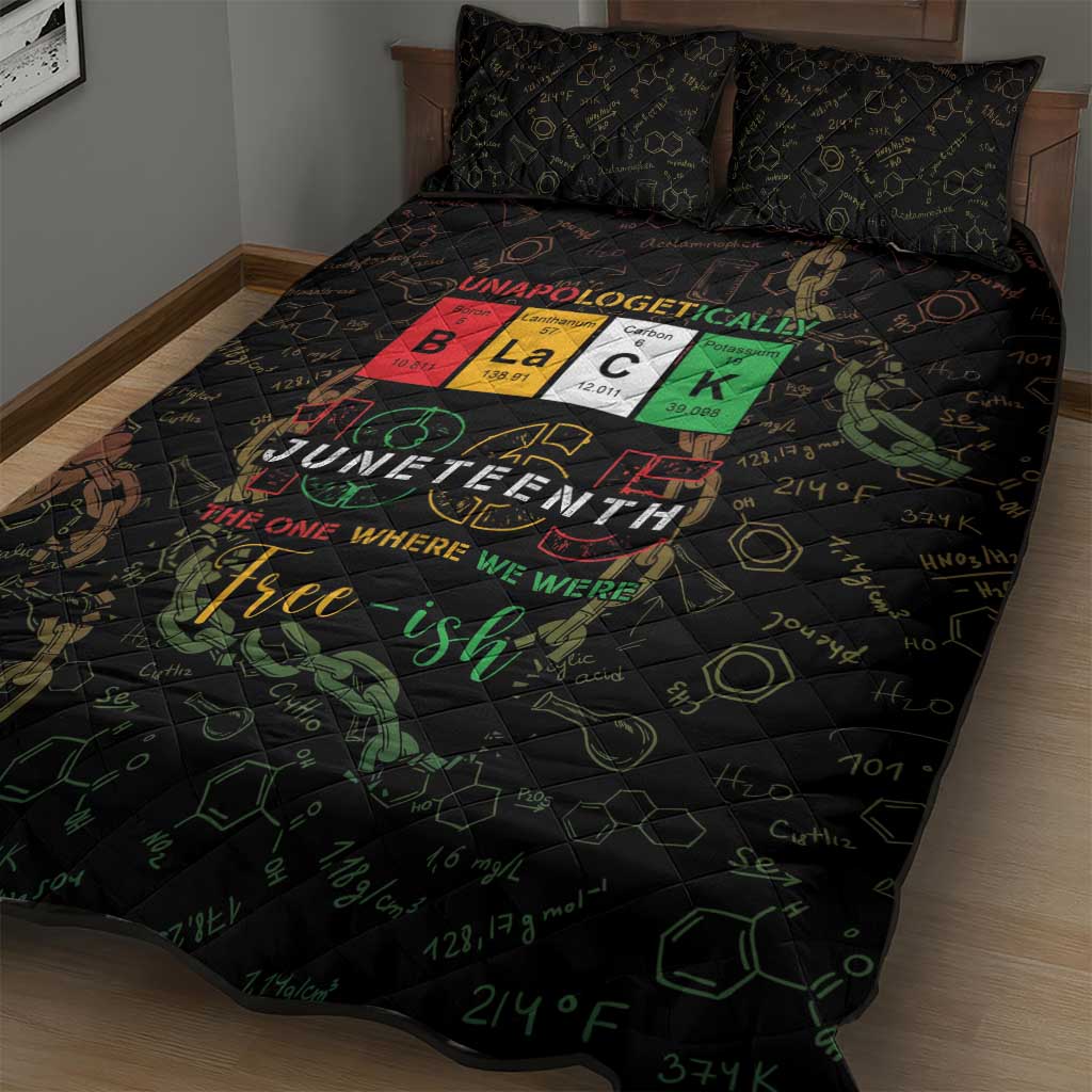 Juneteenth 1865 Quilt Bed Set Unapologetically Black