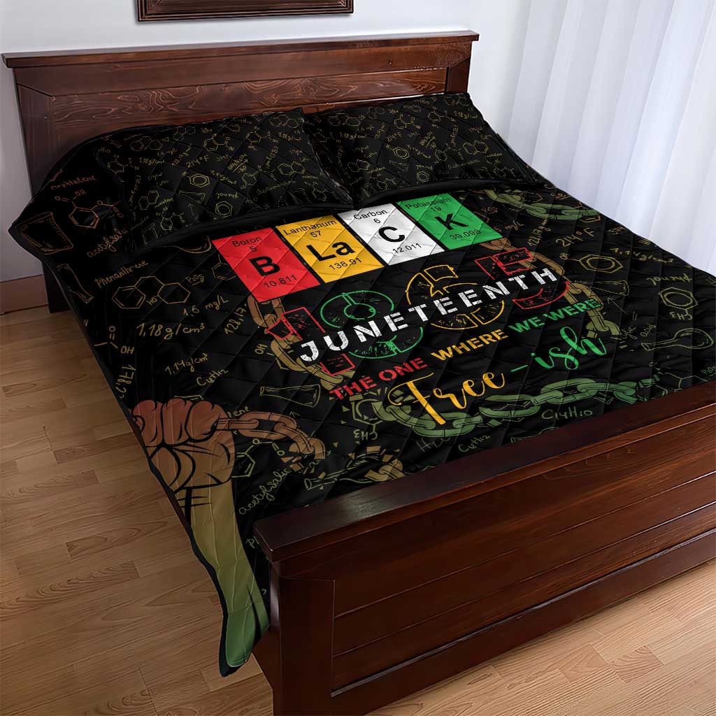 Juneteenth 1865 Quilt Bed Set Unapologetically Black