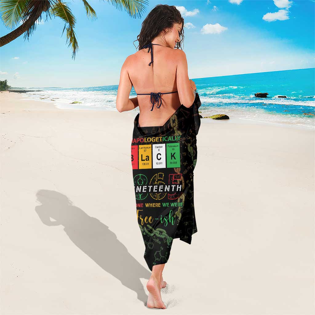 Juneteenth 1865 Sarong Unapologetically Black