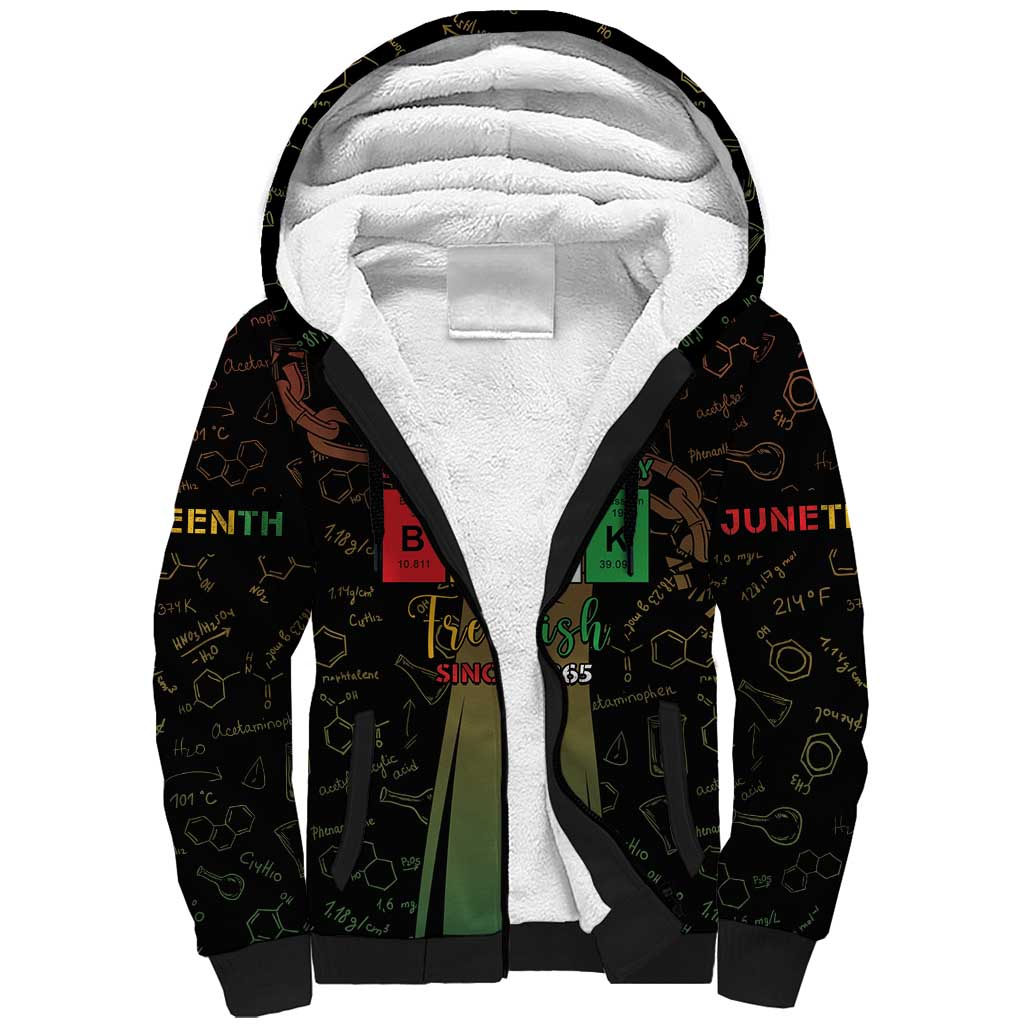 Juneteenth 1865 Sherpa Hoodie Unapologetically Black