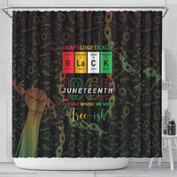 Juneteenth 1865 Shower Curtain Unapologetically Black