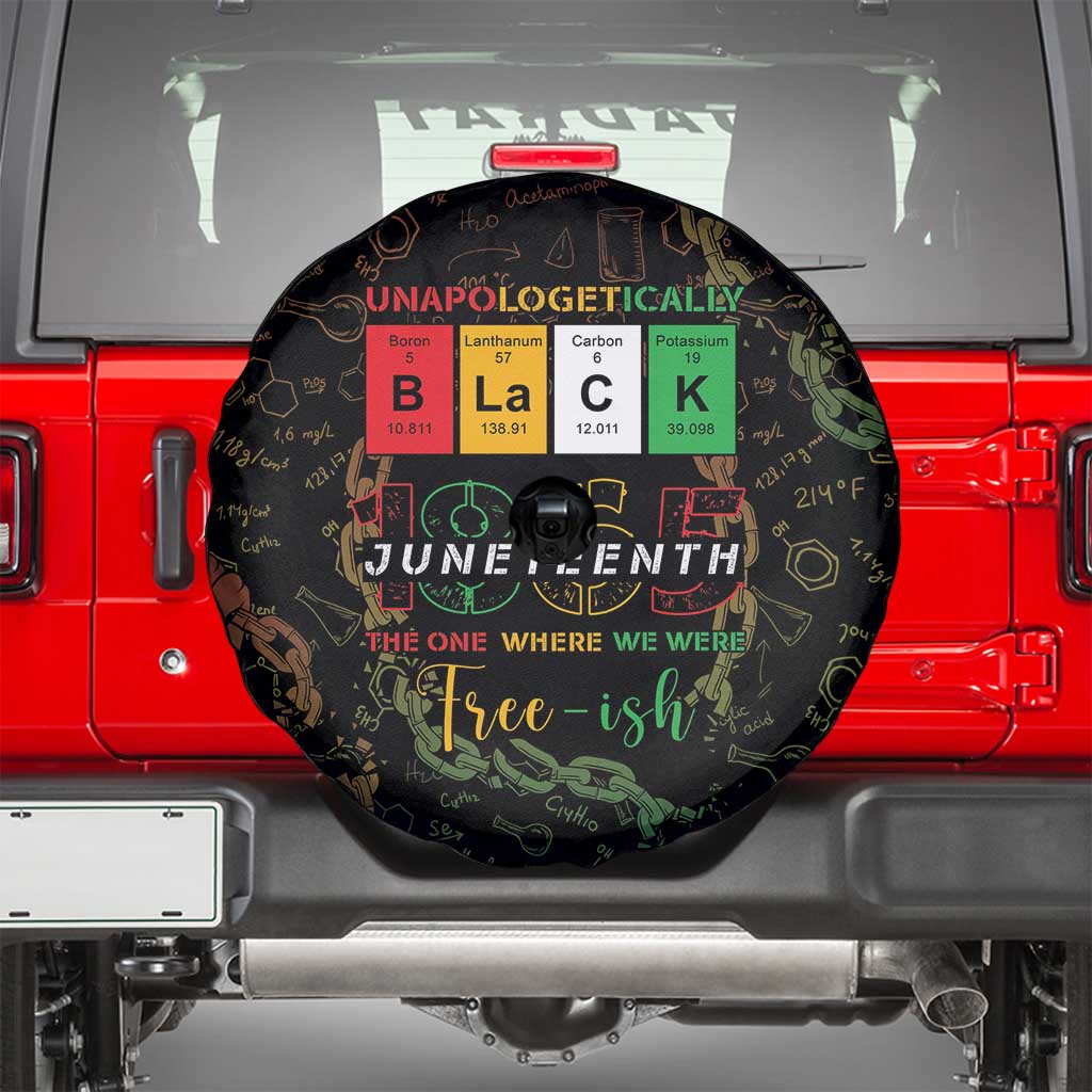 Juneteenth 1865 Spare Tire Cover Unapologetically Black