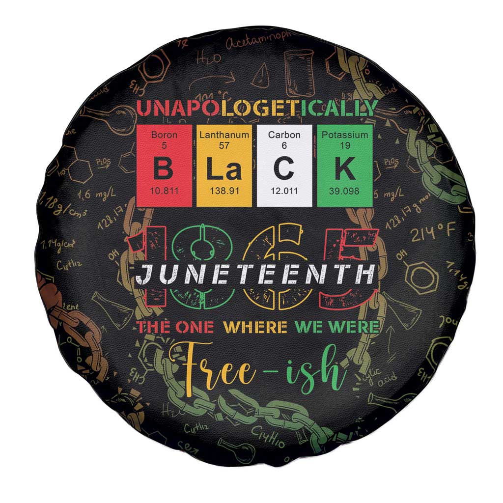 Juneteenth 1865 Spare Tire Cover Unapologetically Black