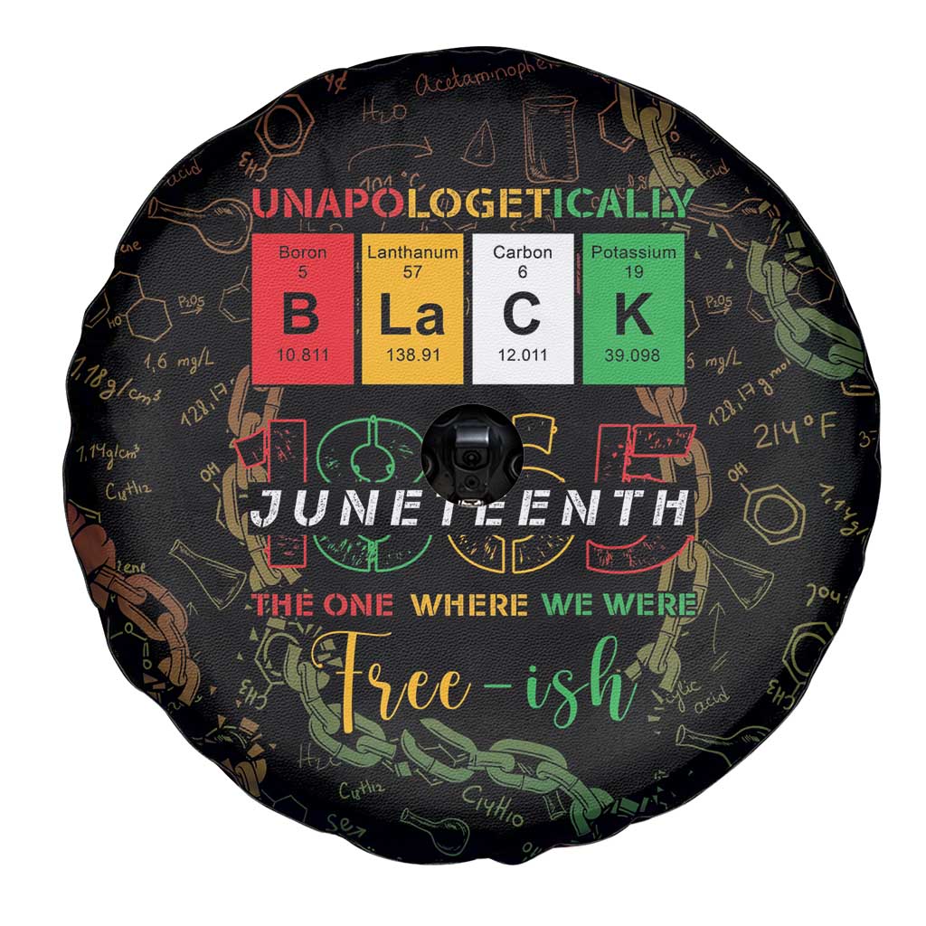 Juneteenth 1865 Spare Tire Cover Unapologetically Black