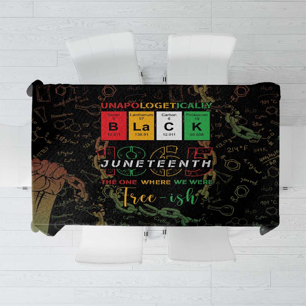 Juneteenth 1865 Tablecloth Unapologetically Black