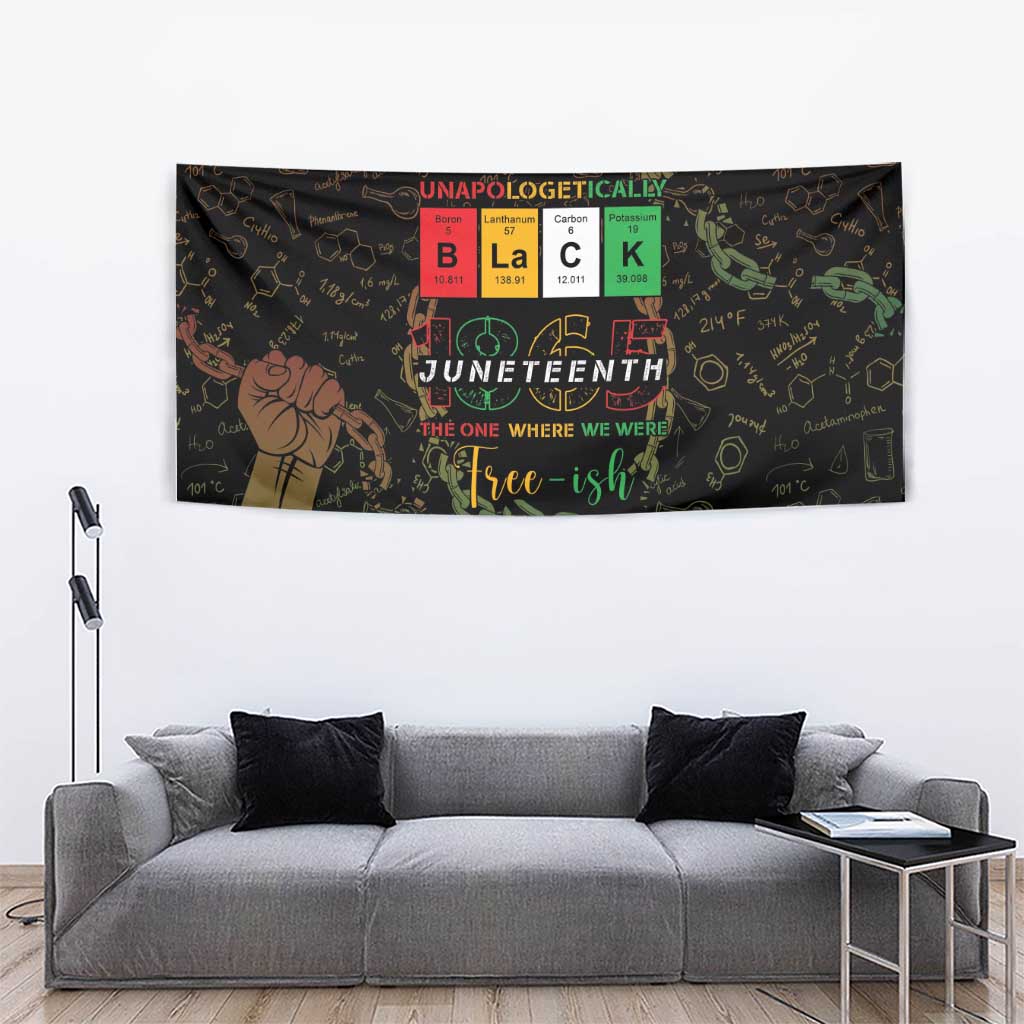 Juneteenth 1865 Tapestry Unapologetically Black