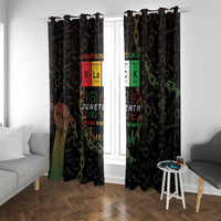 Juneteenth 1865 Window Curtain Unapologetically Black