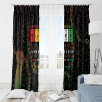 Juneteenth 1865 Window Curtain Unapologetically Black