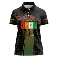 Juneteenth 1865 Women Polo Shirt Unapologetically Black