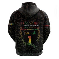 Juneteenth 1865 Zip Hoodie Unapologetically Black