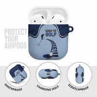 Golf AirPods Case Sporty Style Navy - Wonder Print Shop