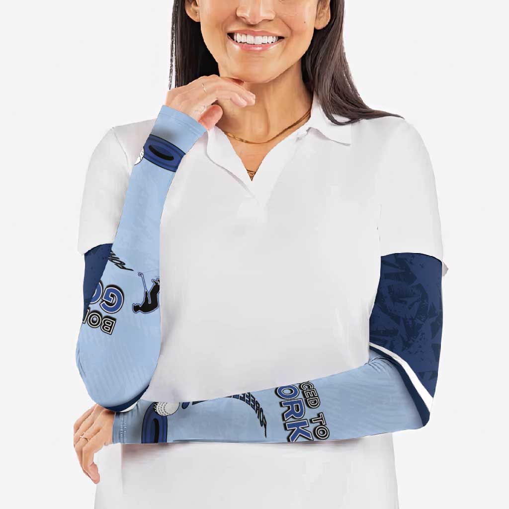 Golf Arm Sleeves Sporty Style Navy - Wonder Print Shop