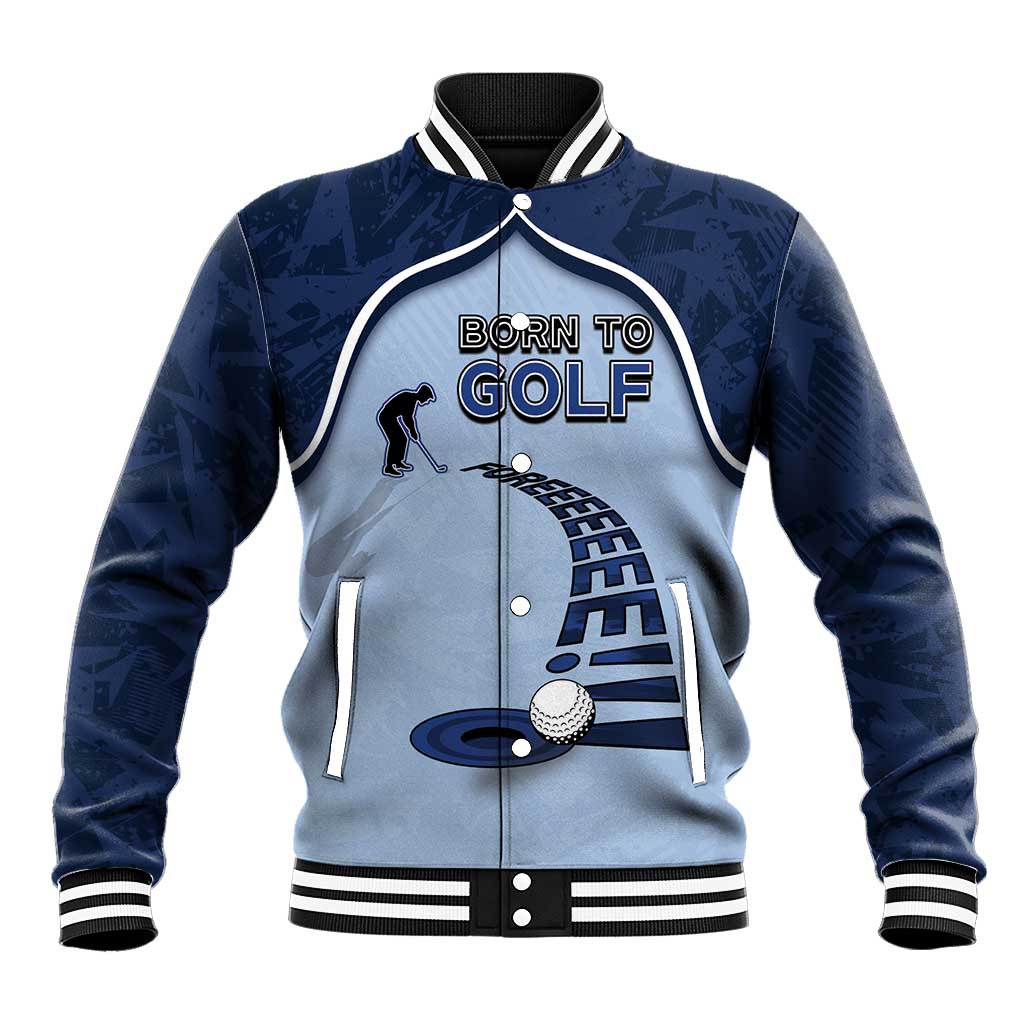 Golf Baseball Jacket Sporty Style Navy - Wonder Print Shop