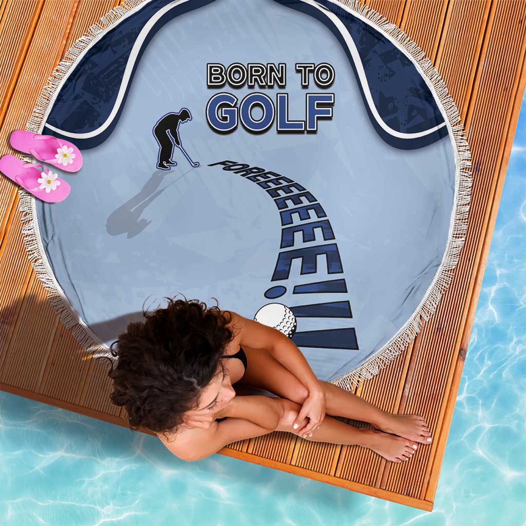 Golf Beach Blanket Sporty Style Navy - Wonder Print Shop