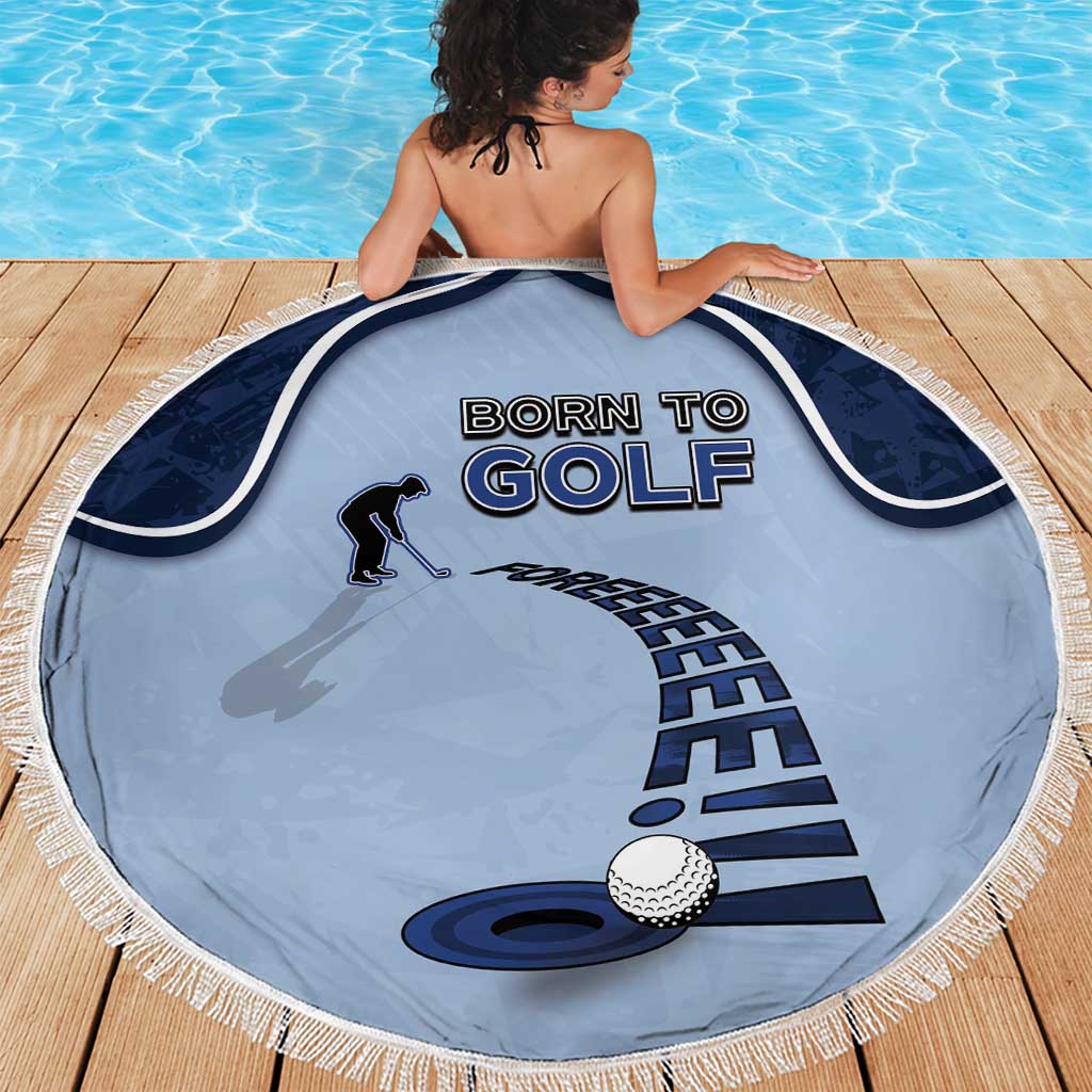 Golf Beach Blanket Sporty Style Navy - Wonder Print Shop