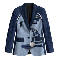 Golf Blazer Sporty Style Navy - Wonder Print Shop