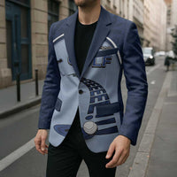Golf Blazer Sporty Style Navy - Wonder Print Shop