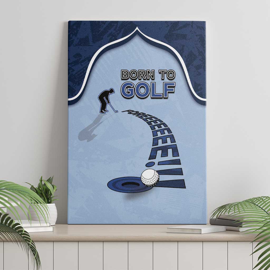 Golf Canvas Wall Art Sporty Style Navy - Wonder Print Shop