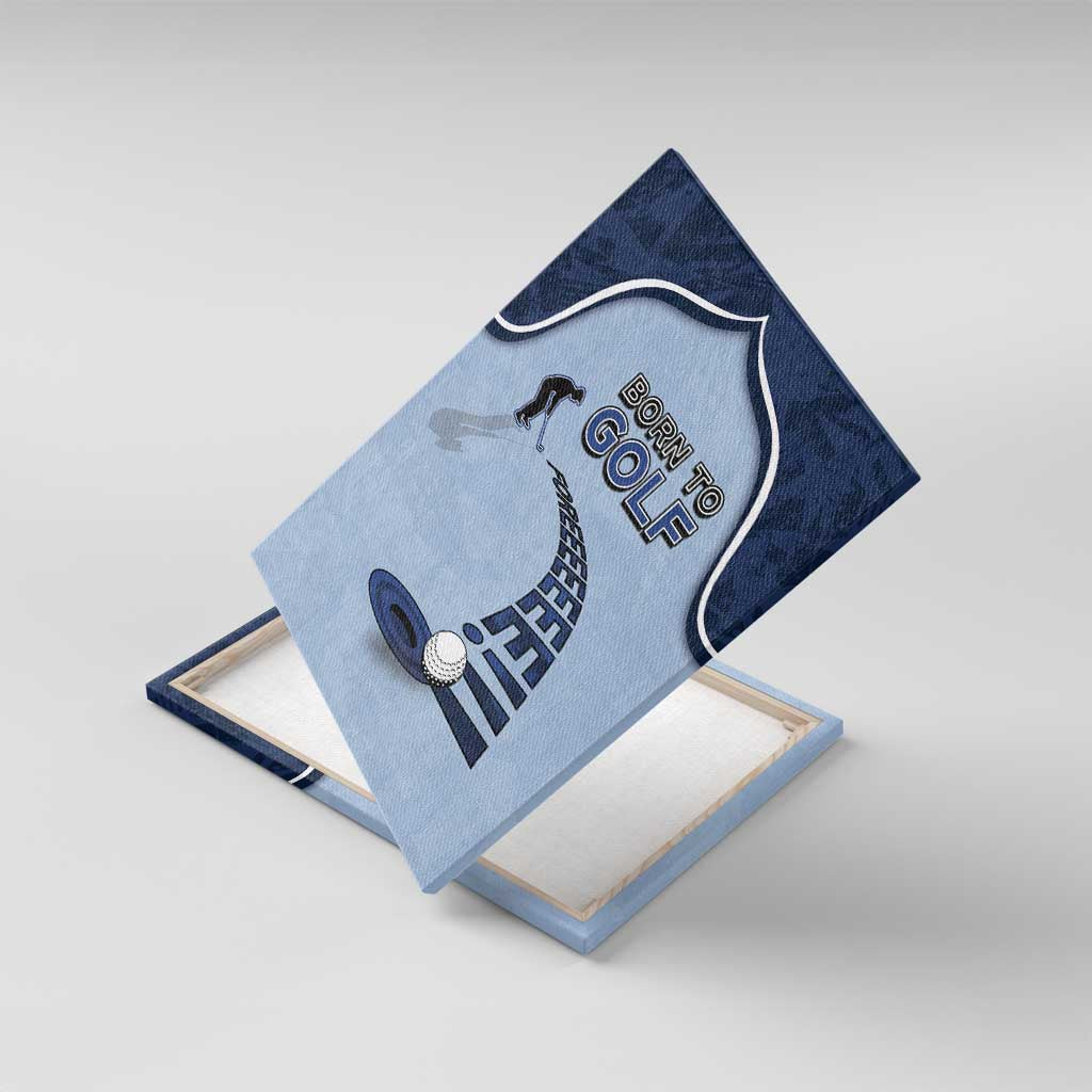 Golf Canvas Wall Art Sporty Style Navy - Wonder Print Shop