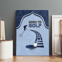 Golf Canvas Wall Art Sporty Style Navy - Wonder Print Shop