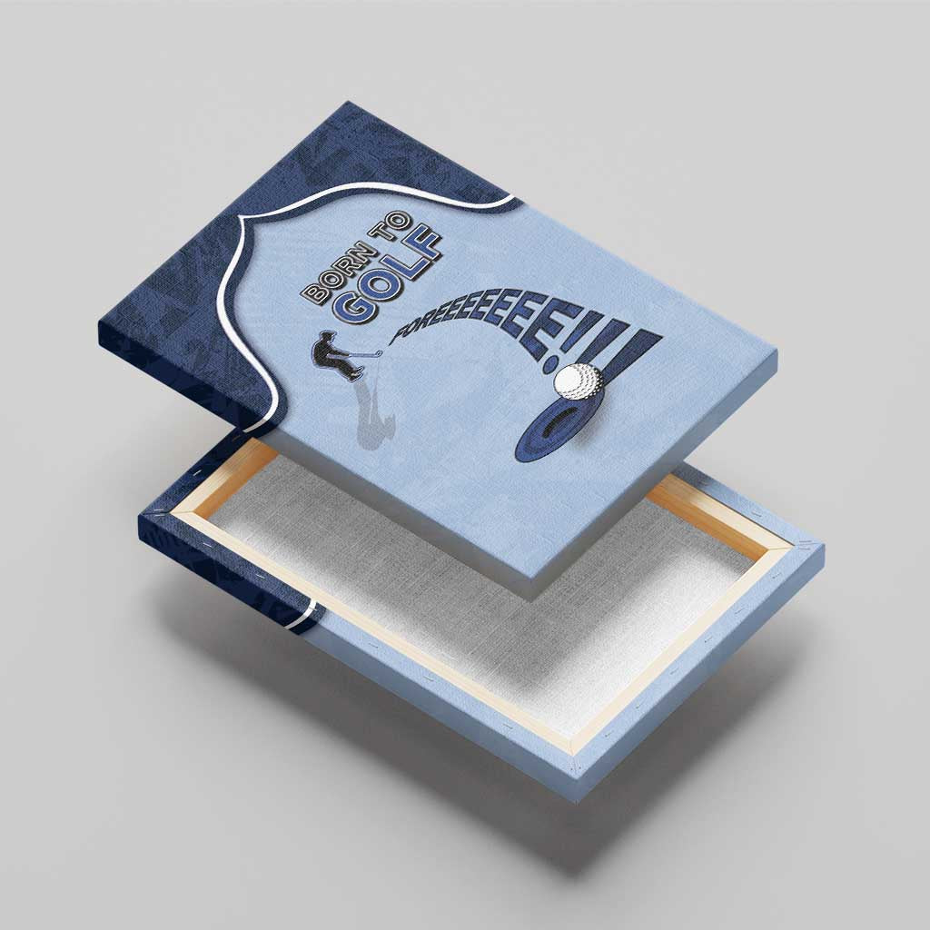 Golf Canvas Wall Art Sporty Style Navy - Wonder Print Shop