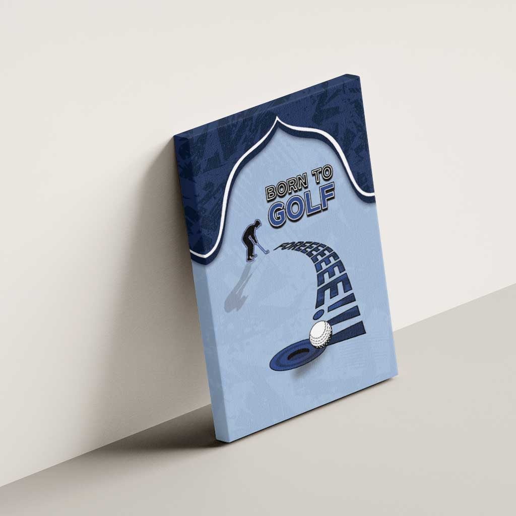 Golf Canvas Wall Art Sporty Style Navy - Wonder Print Shop