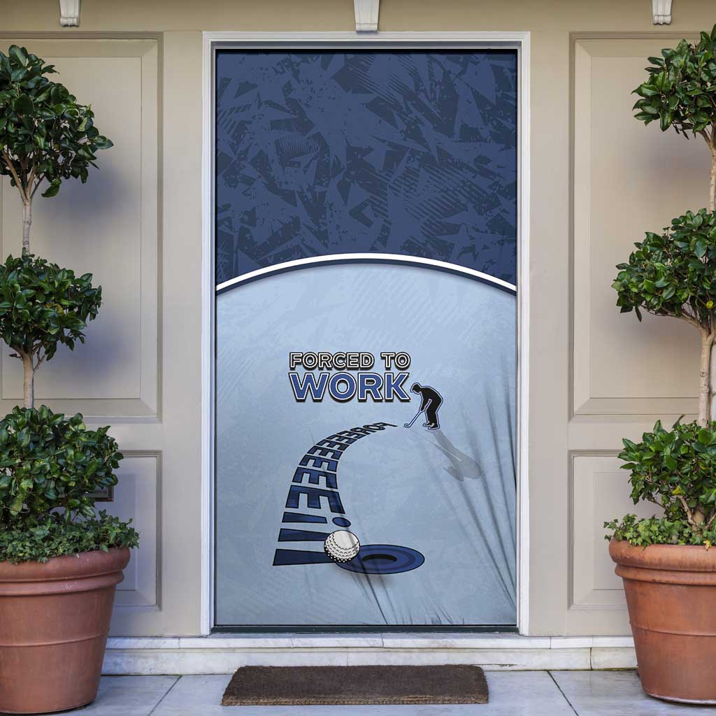 Golf Door Cover Sporty Style Navy - Wonder Print Shop