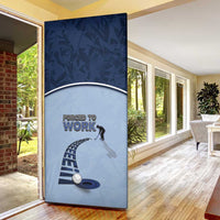 Golf Door Cover Sporty Style Navy - Wonder Print Shop
