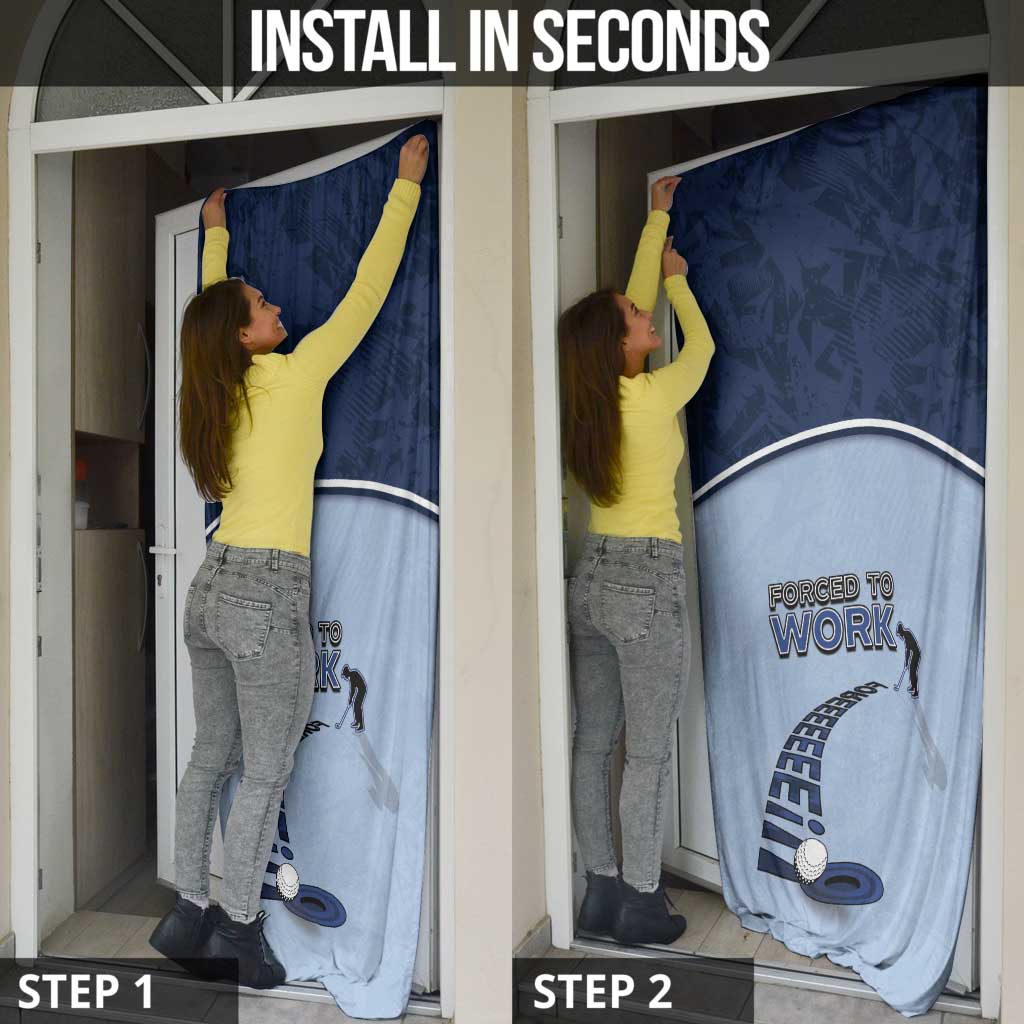 Golf Door Cover Sporty Style Navy - Wonder Print Shop