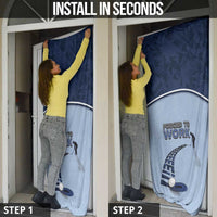 Golf Door Cover Sporty Style Navy - Wonder Print Shop