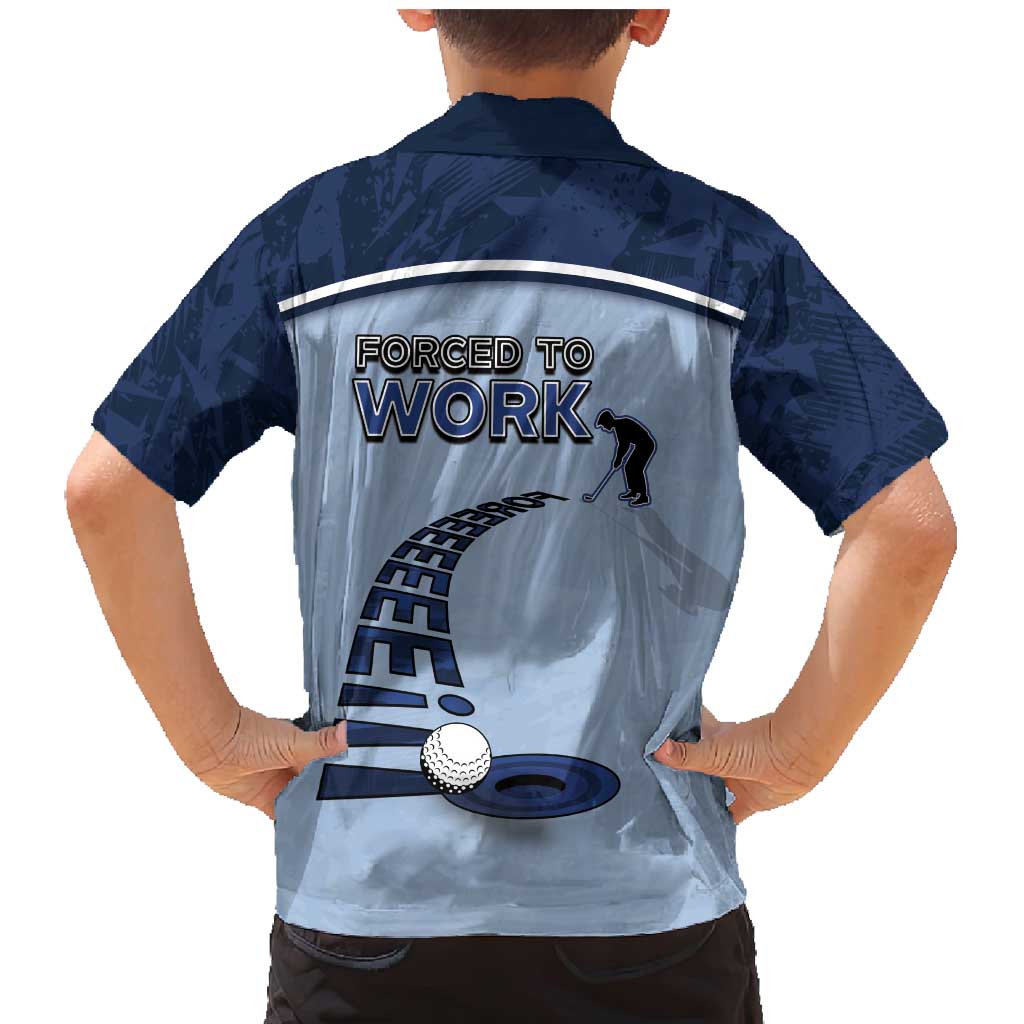 Golf Family Matching Mermaid Dress and Hawaiian Shirt Sporty Style Navy - Wonder Print Shop