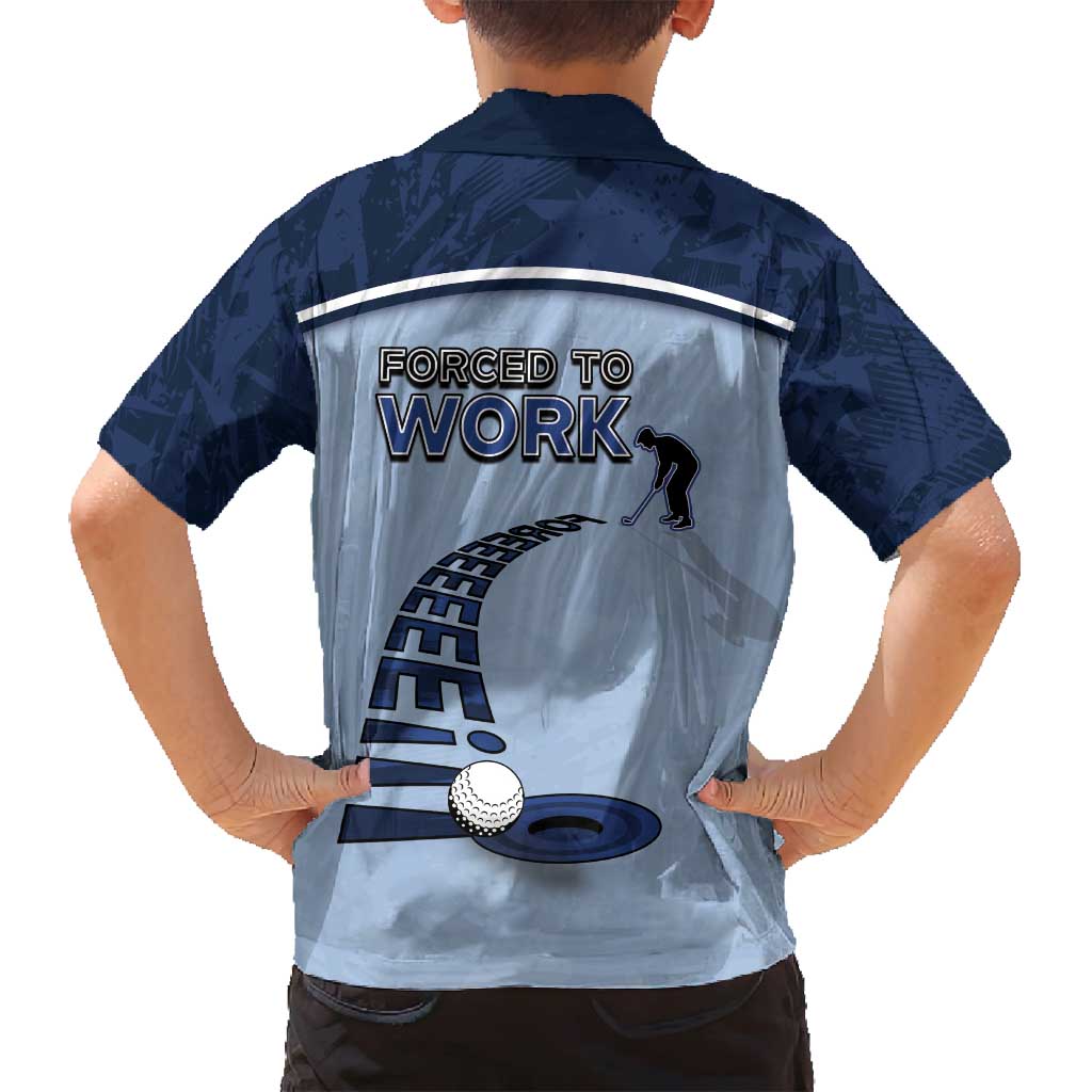 Golf Family Matching Puletasi and Hawaiian Shirt Sporty Style Navy - Wonder Print Shop