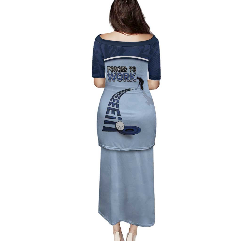 Golf Family Matching Puletasi and Hawaiian Shirt Sporty Style Navy - Wonder Print Shop