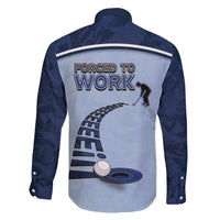 Golf Family Matching Short Sleeve Bodycon Dress and Hawaiian Shirt Sporty Style Navy - Wonder Print Shop