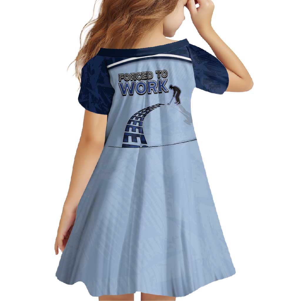 Golf Family Matching Tank Maxi Dress and Hawaiian Shirt Sporty Style Navy - Wonder Print Shop