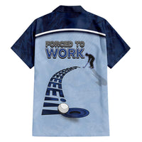 Golf Family Matching Tank Maxi Dress and Hawaiian Shirt Sporty Style Navy - Wonder Print Shop