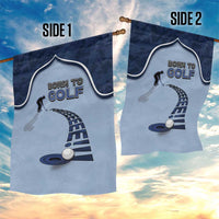 Golf Garden Flag Sporty Style Navy - Wonder Print Shop