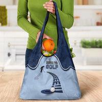Golf Grocery Bag Sporty Style Navy - Wonder Print Shop