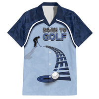 Golf Hawaiian Shirt Sporty Style Navy - Wonder Print Shop