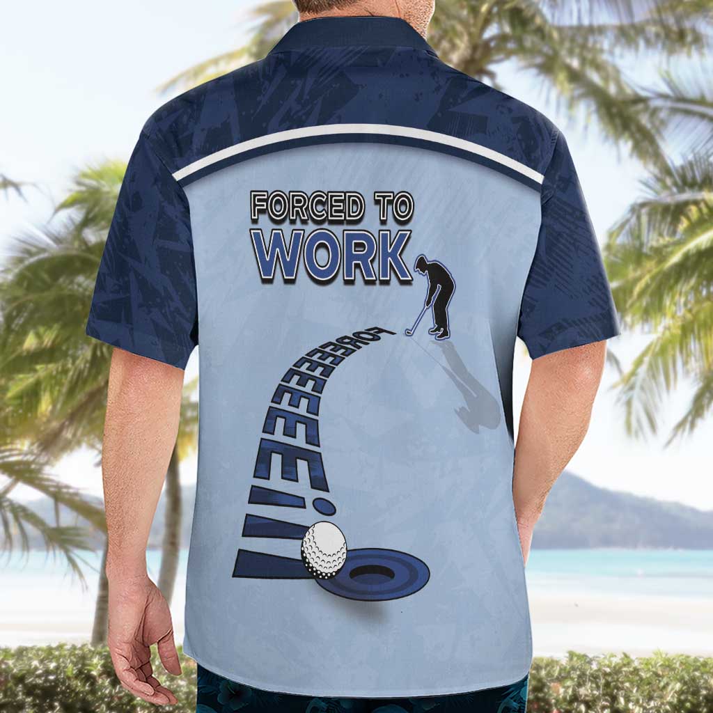 Golf Hawaiian Shirt Sporty Style Navy - Wonder Print Shop