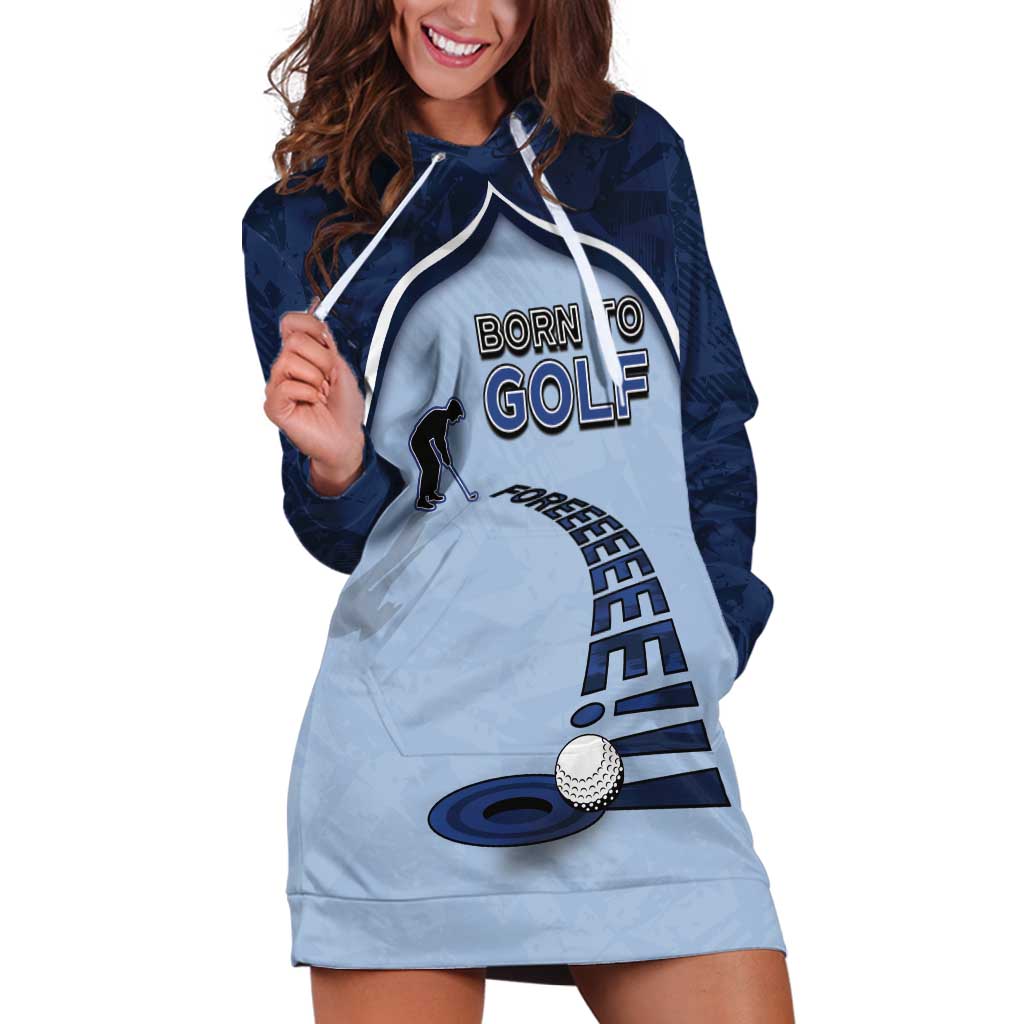 Golf Hoodie Dress Sporty Style Navy - Wonder Print Shop