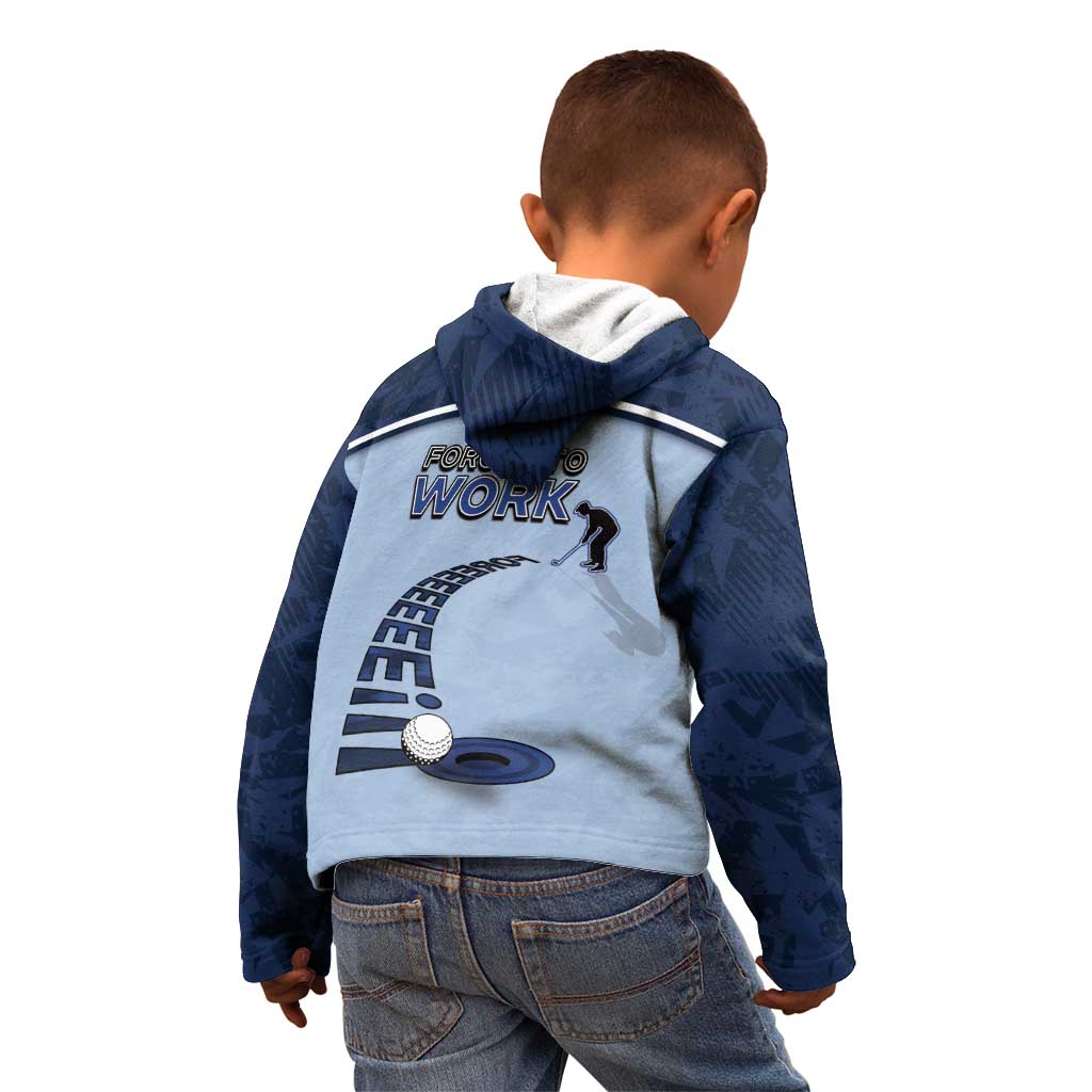 Golf Kid Hoodie Sporty Style Navy - Wonder Print Shop