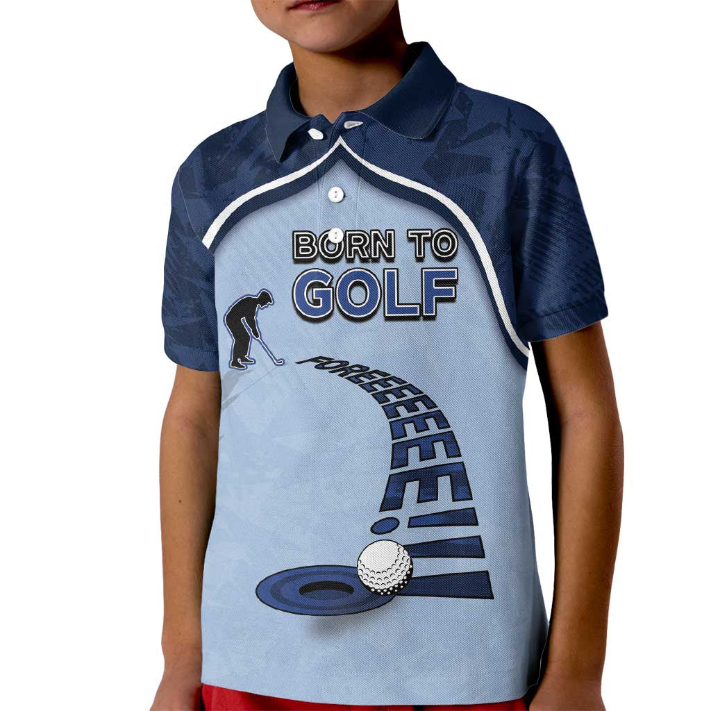 Golf Kid Polo Shirt Sporty Style Navy - Wonder Print Shop