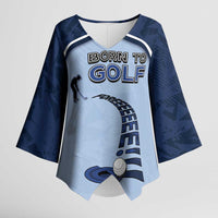Golf Kimono Sleeve Blouse Sporty Style Navy - Wonder Print Shop