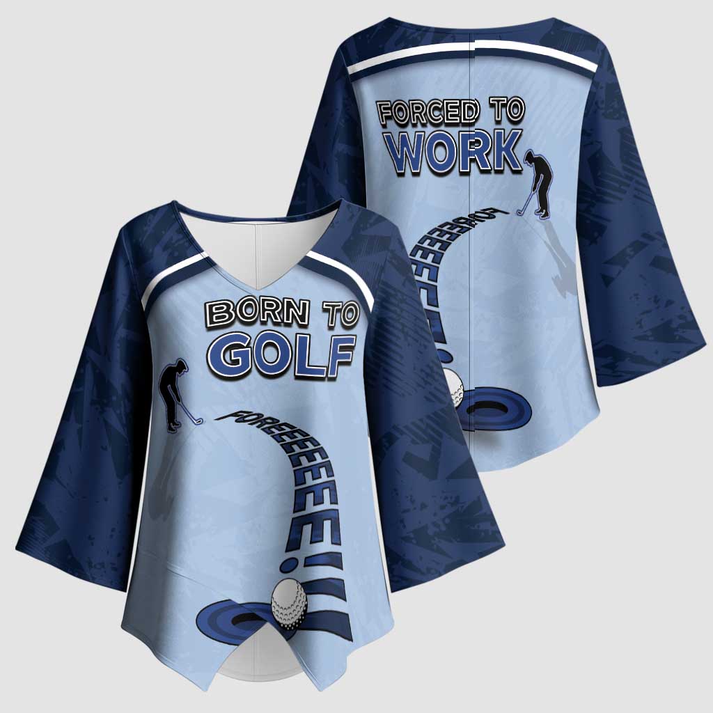 Golf Kimono Sleeve Blouse Sporty Style Navy - Wonder Print Shop