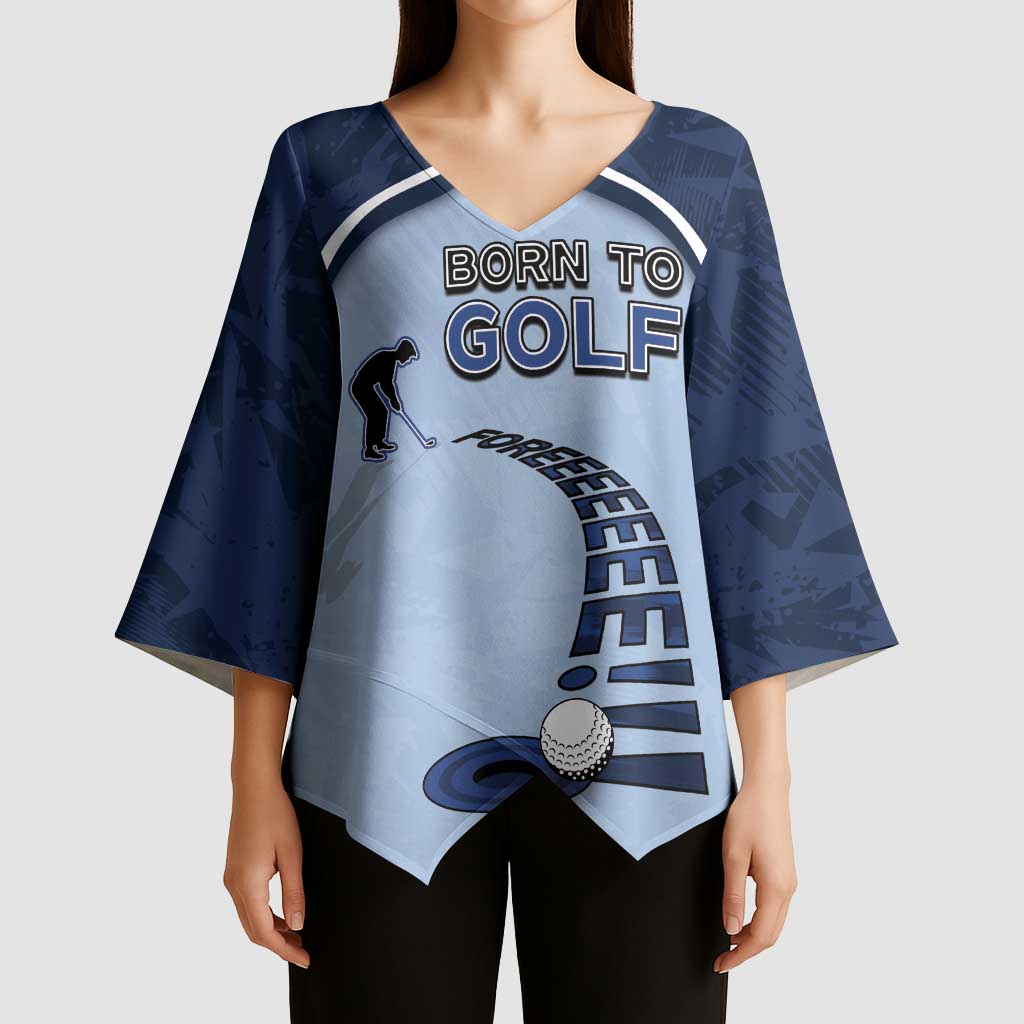 Golf Kimono Sleeve Blouse Sporty Style Navy - Wonder Print Shop