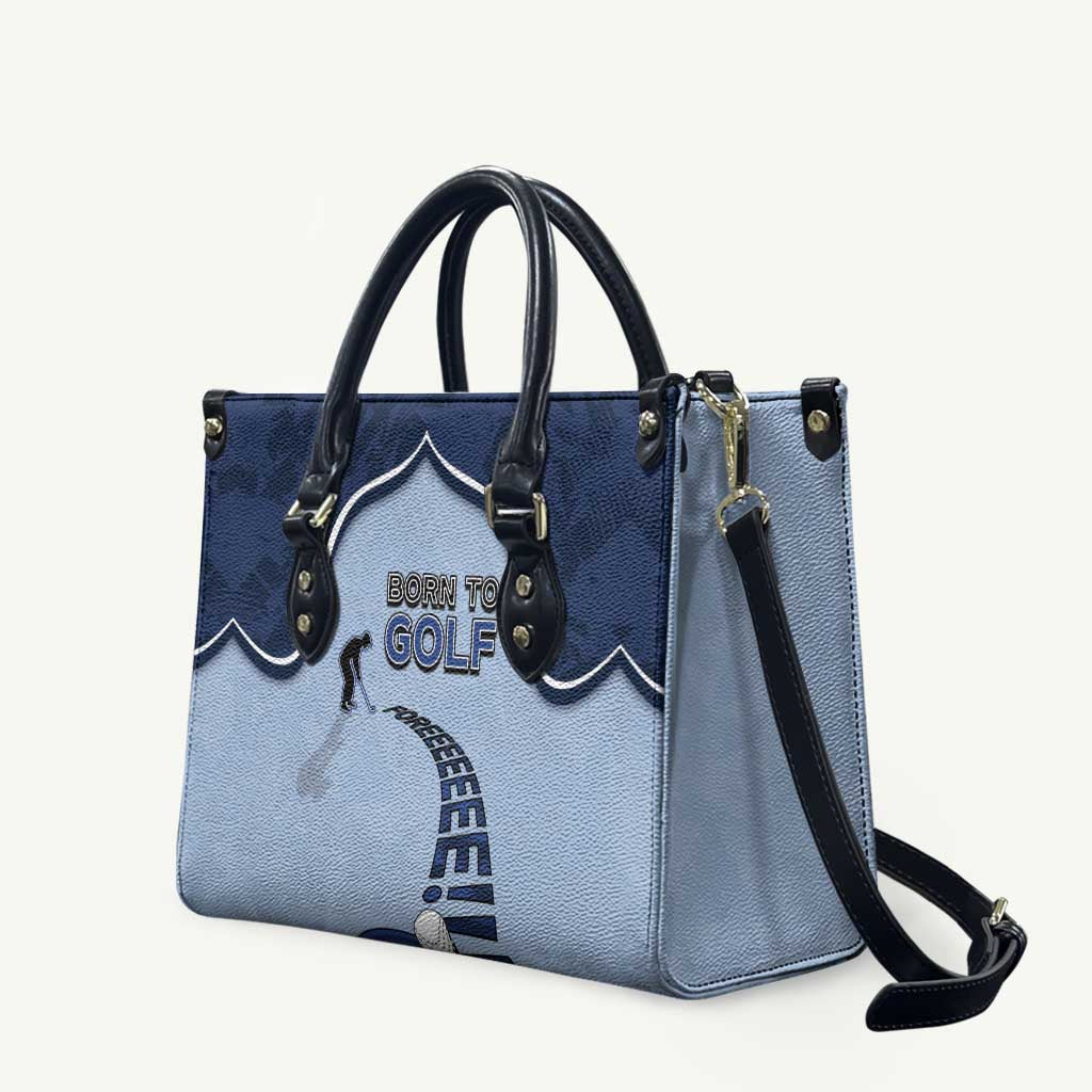 Golf Leather Bag Sporty Style Navy - Wonder Print Shop