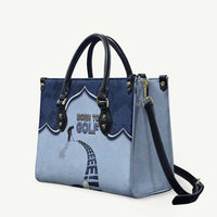 Golf Leather Bag Sporty Style Navy - Wonder Print Shop