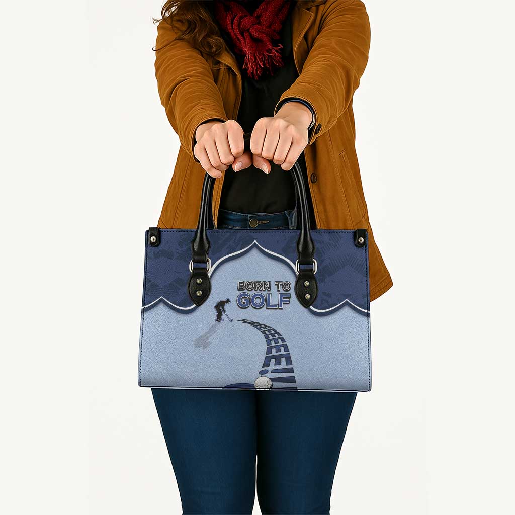 Golf Leather Bag Sporty Style Navy - Wonder Print Shop