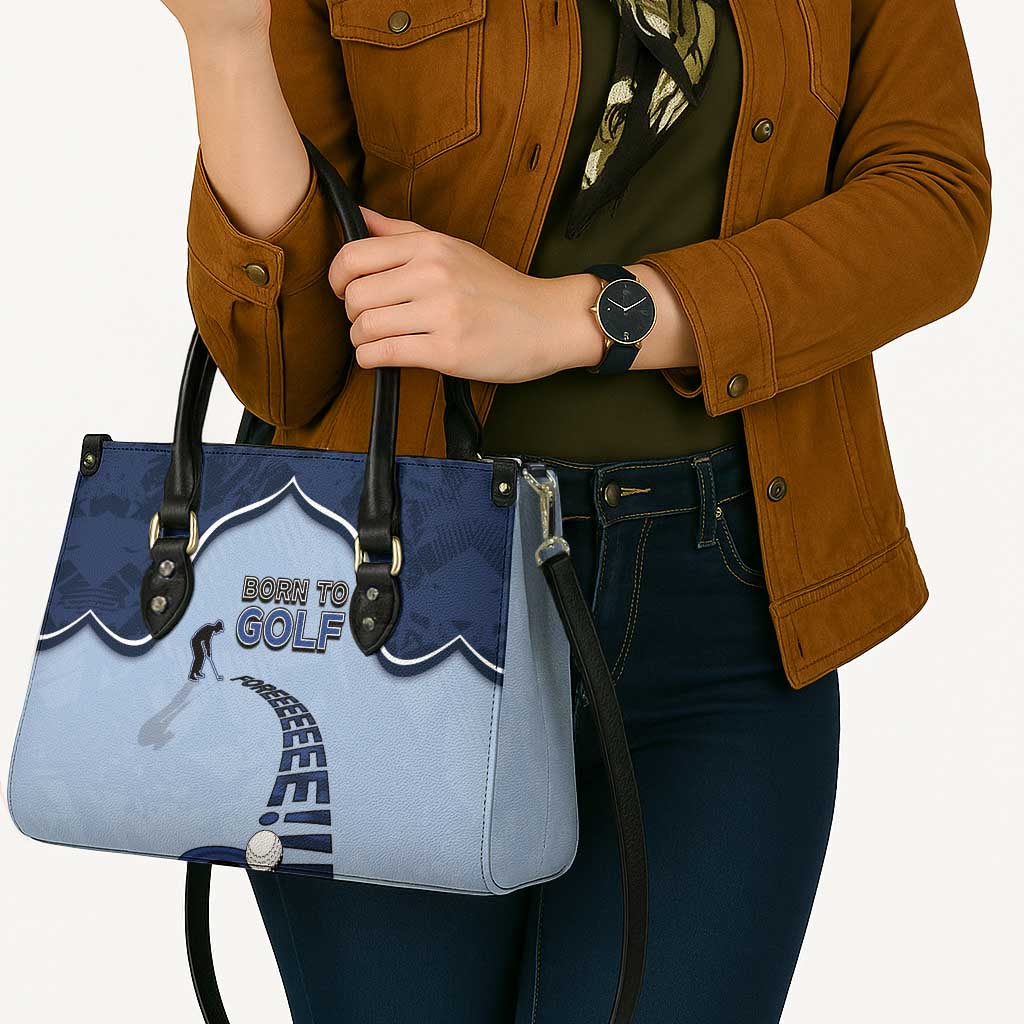 Golf Leather Bag Sporty Style Navy - Wonder Print Shop